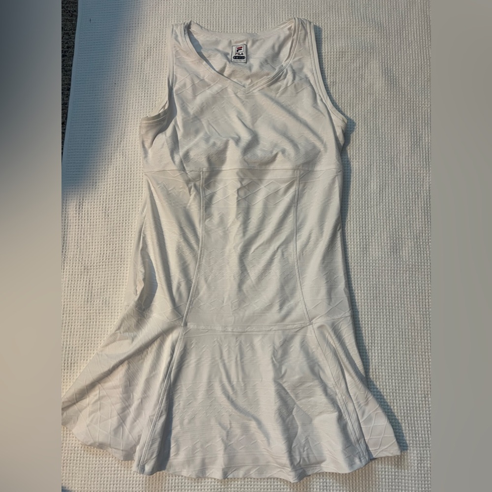 White Fila tennis dress